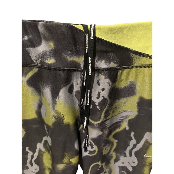 Nike Women’s STAY WARM Running Capris – Black/Green/Gray – Size Small - Picture 2 of 5